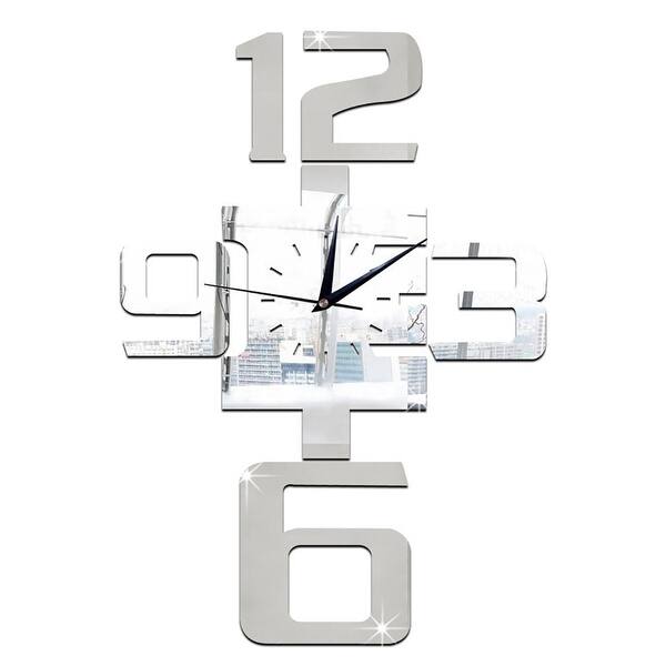 Shop Diy Wall Hanging Clock Decal Murals Chezmax 3d Simple Pattern
