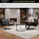 preview thumbnail 8 of 12, Atlas Signature Genuine Leather Accent Chair