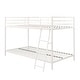 preview thumbnail 10 of 17, Avenue Greene Eliza Small Space Twin over Twin Metal Bunk Bed Off White