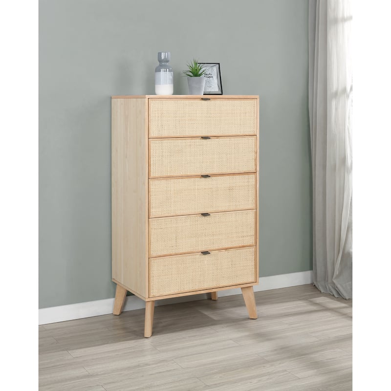 Adelphi Rattan 5-Drawer Chest