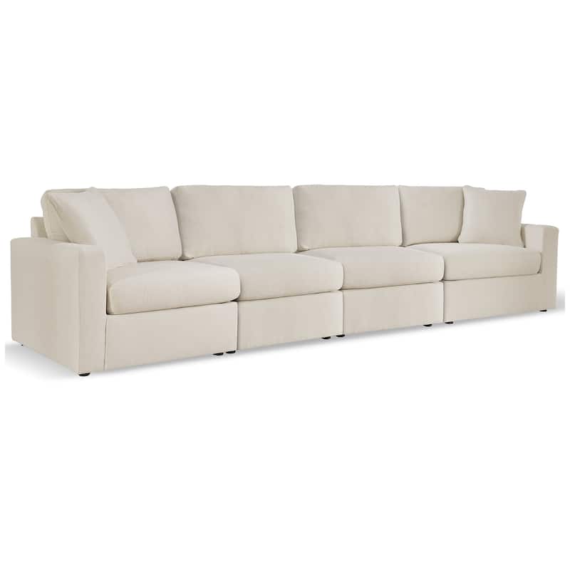 Signature Design by Ashley Modmax 4-Piece Sofa - 140"W x 32"D x 36"H - White