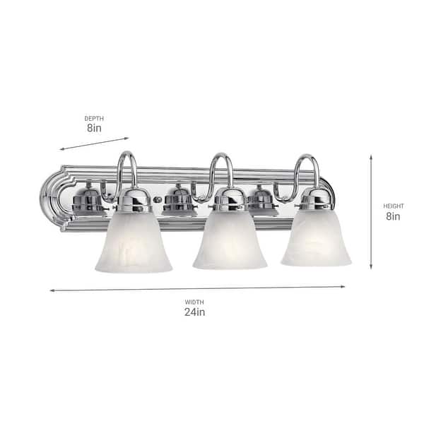 Kichler 3 Light 24" Wide Bathroom Vanity Light