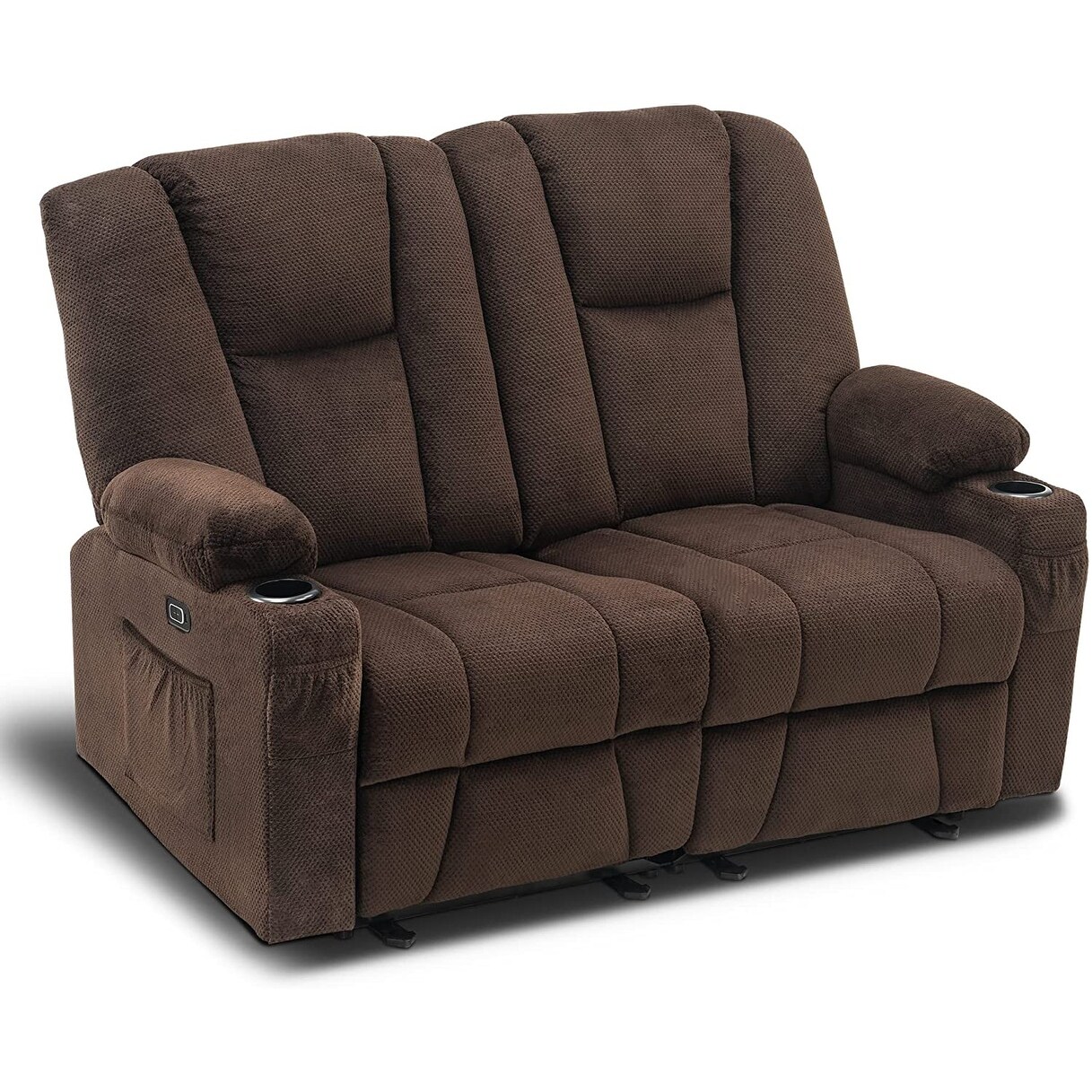 MCombo Electric Power Reclining Sofa with Massage and Lumbar