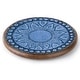 preview thumbnail 1 of 5, Mandala Round Acacia Wood Lazy Susan Turntable 14" Diameter for Serving Kitchen Organization Condiment Caddy Multi
