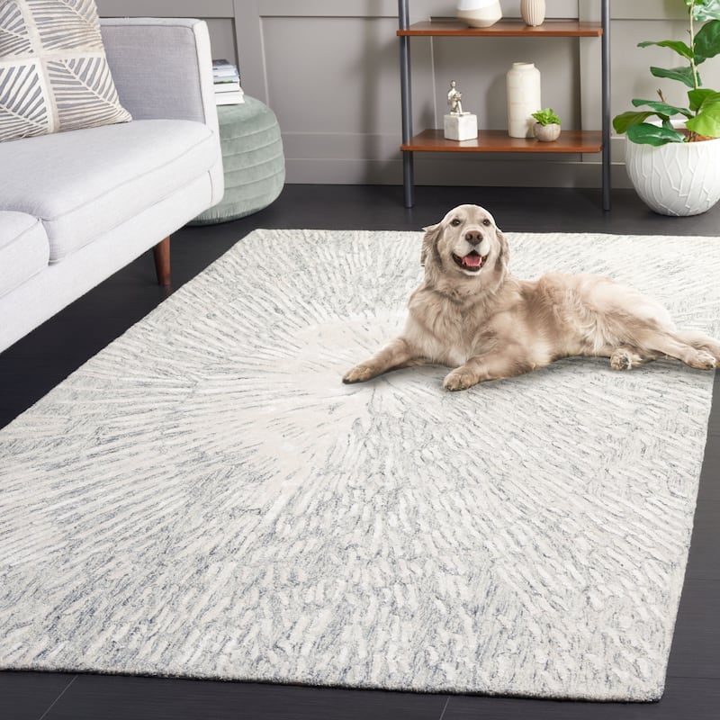 SAFAVIEH Handmade Soho Chanelle Modern Abstract Wool Rug