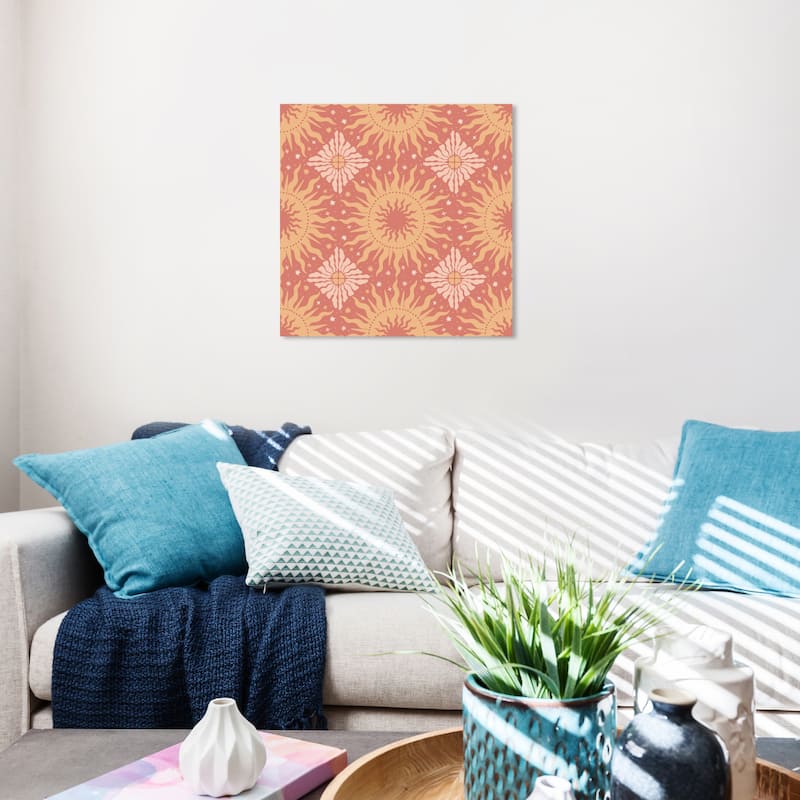 Wynwood Studio Canvas Abstract Color of the Land Sun Brown and Beige Modern & Contemporary Wall Art Canvas Print