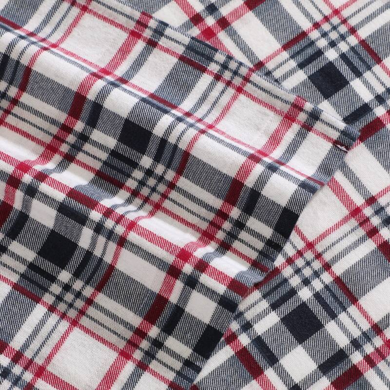 Tommy Hilfiger Printed Cotton Flannel Sheet Set