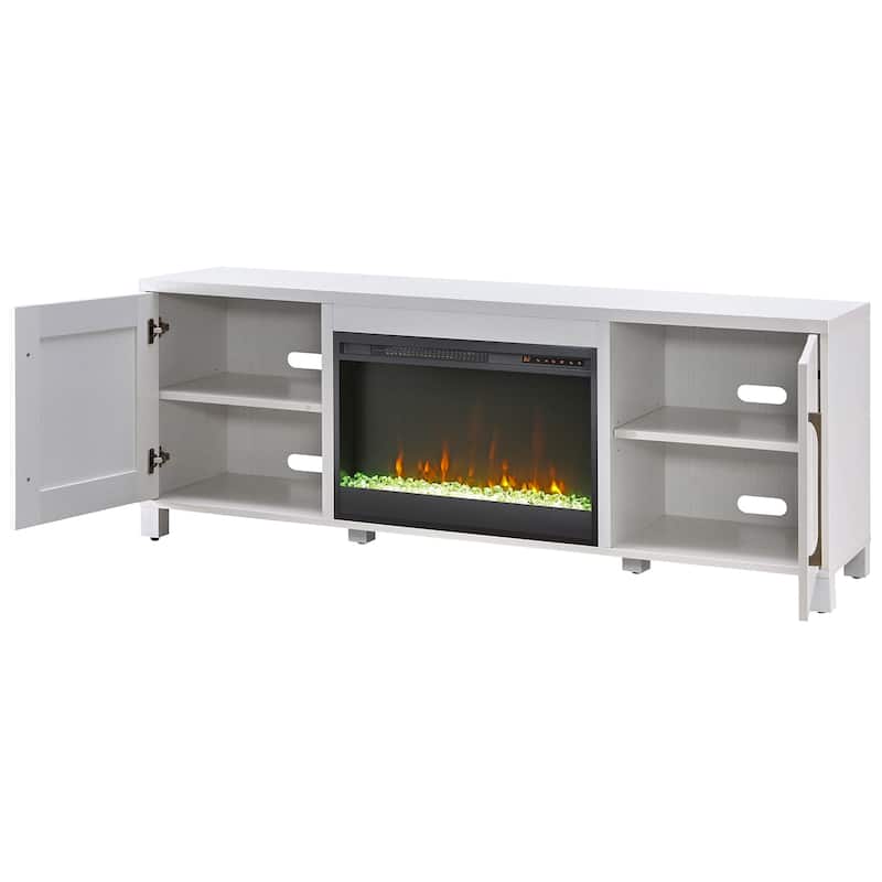 Chabot TV Stand with Crystal Fireplace