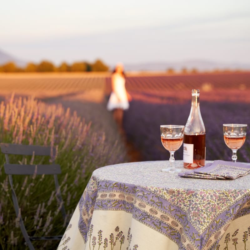 Couleur Nature Lavender Tablecloth
