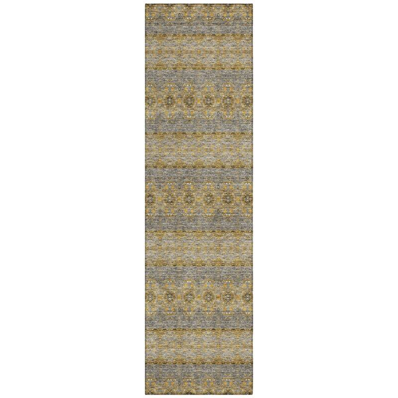 Machine Washable Indoor/ Outdoor Chantille Ombre Stripes Rug