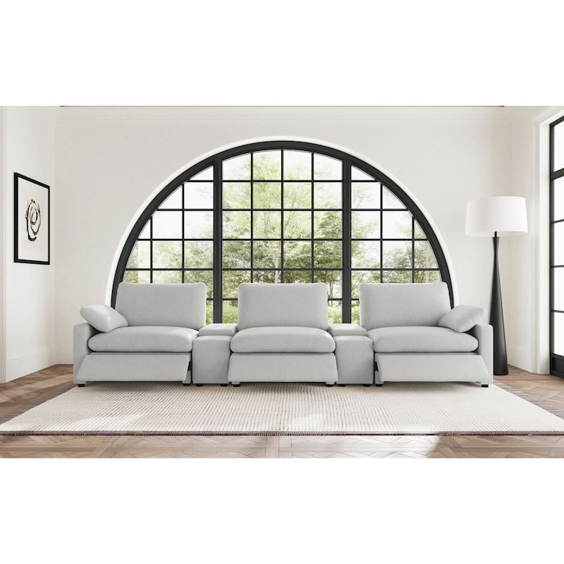 Collins 5-Piece Power Reclining Home Theater Seating - 150"W x 40"D x 38"H