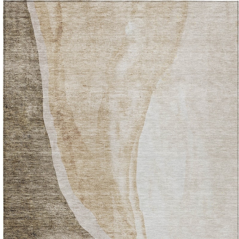 HomeRoots Abstract Transitional Rectangle Outdoor Rug