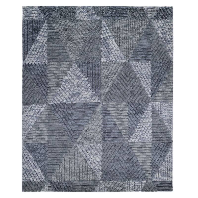Overton Handmade Modern Contemporary Geometric Area Rug