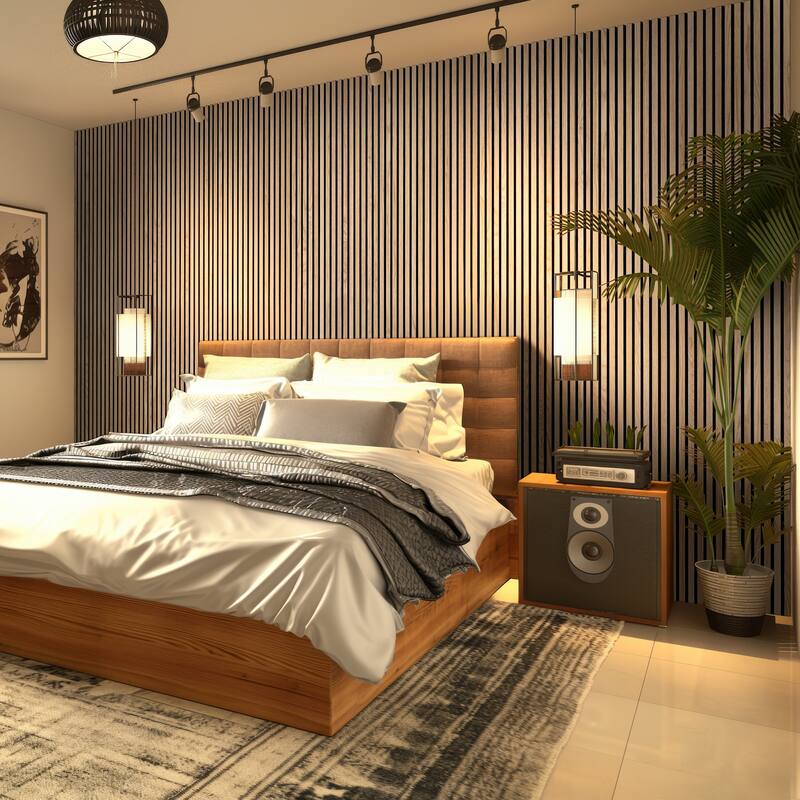 Ackland AKM-W-SE9.5X94.5SL-PL SereniSlats Bark 3D Fluted 9.5 in. x