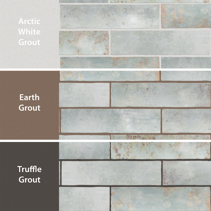 Merola Tile Biarritz Green 3" x 12" Ceramic Wall Tile