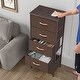 preview thumbnail 13 of 86, Contemporary 5-drawer Chest Vertical Storage Tower- Fabric Dresser Brown - 5-drawer