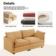 preview thumbnail 49 of 150, Corduroy Sectional Sofa with Removable Ottomans & Ultra-soft Cushions for Living Room & Bedroom