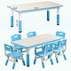 preview thumbnail 9 of 10, Height Adjustable Toddler Arts & Crafts Table and Chair Set for Ages 2-10