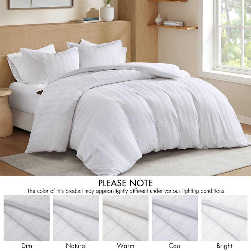 Chelsea Square Logan Woven Striped Duvet Set