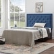 preview thumbnail 2 of 22, Brookside High Profile Upholstered Headboard with Diamond Tufting