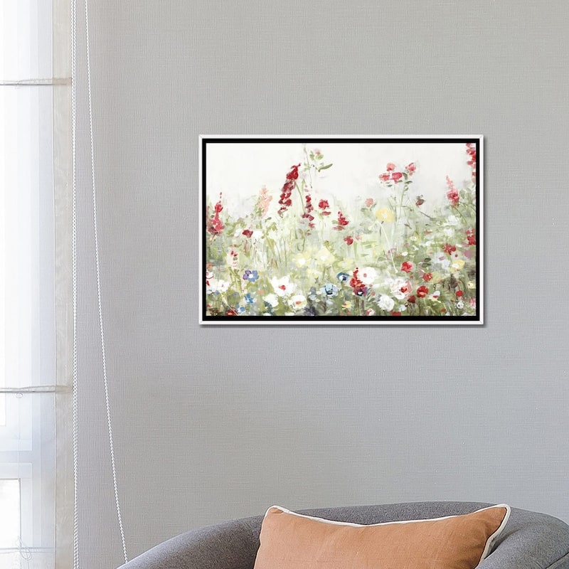 iCanvas "Sweet Spring Meadow" by Sally Swatland Framed Canvas Print