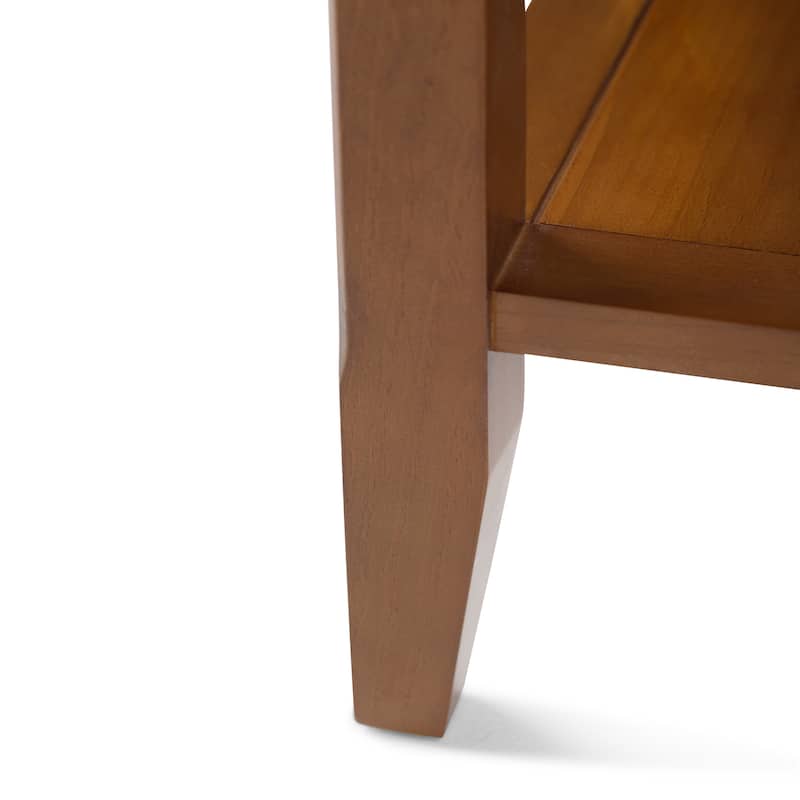 WYNDENHALL Normandy Solid Wood Square Transitional End Table - 19 inch Wide