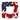 18" Patriotic Square Shape Wreath