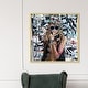 preview thumbnail 6 of 25, Oliver Gal 'Katy Hirschfeld - BraveNewWorld' Fashion and Glam Wall Art Framed Print Portraits - Brown, Black