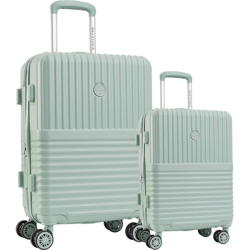 Max Studio The Odessa ABS 2-Piece Hard-Sided Luggage Set - Green