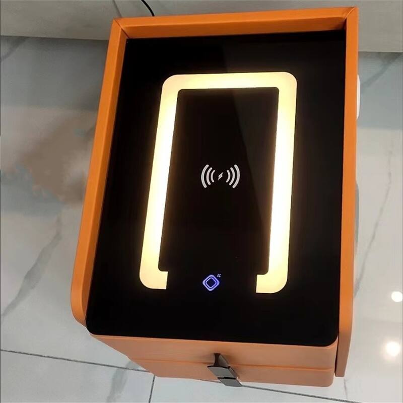 Smart Nightstand,with Charging Station Wireless & Bluetooth Speaker