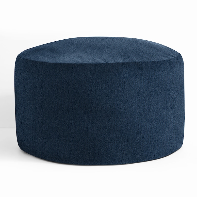 Sorra Home Sunbrella Outdoor Bean Pouf Circle