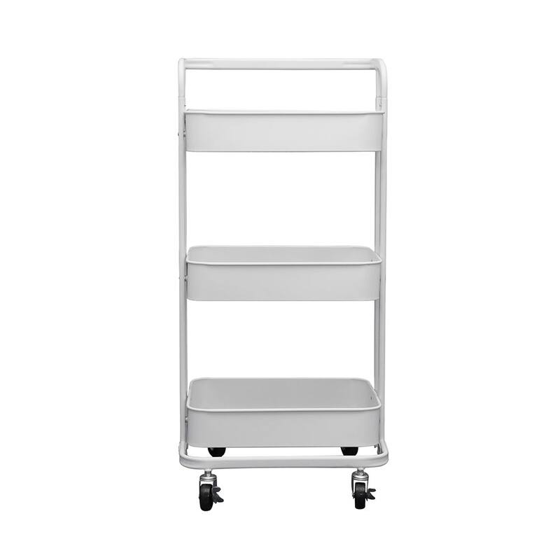 3 Tier Foldable Rolling Utility Cart