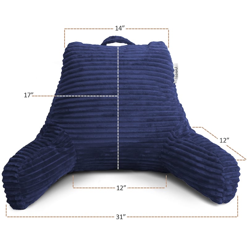Emperyan Reading Pillow for Bed Adult with Fleece Blanket