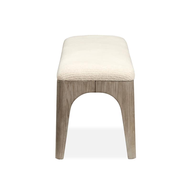 Magnussen Home Braelyn Dorian Grey Long Bench - 65.31''W x 17.31''D x 19''H
