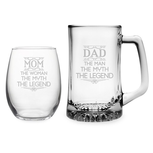 mom and dad wine glasses