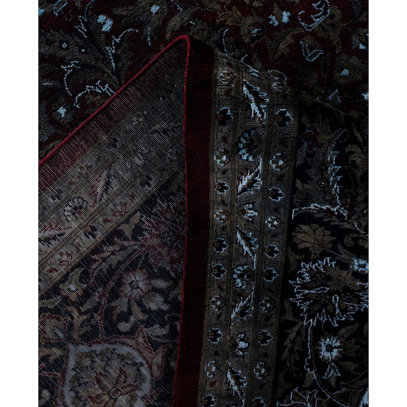Overdyed One-of-a-Kind Hand-Knotted Area Rug - Red - 11' 3" x 14' 10"