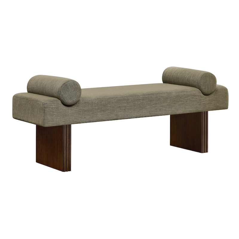 Roundhill Furniture Brooke Contemporary Upholstered Bench