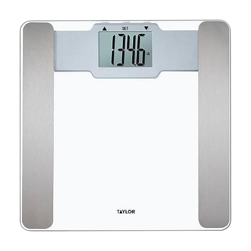 Taylor Digital Glass & Stainless Steel Body Composition Scale - Clear