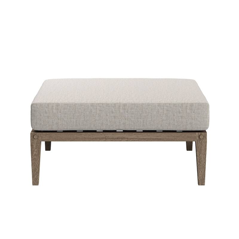 Northlake Outdoor Patio Teak Ottoman