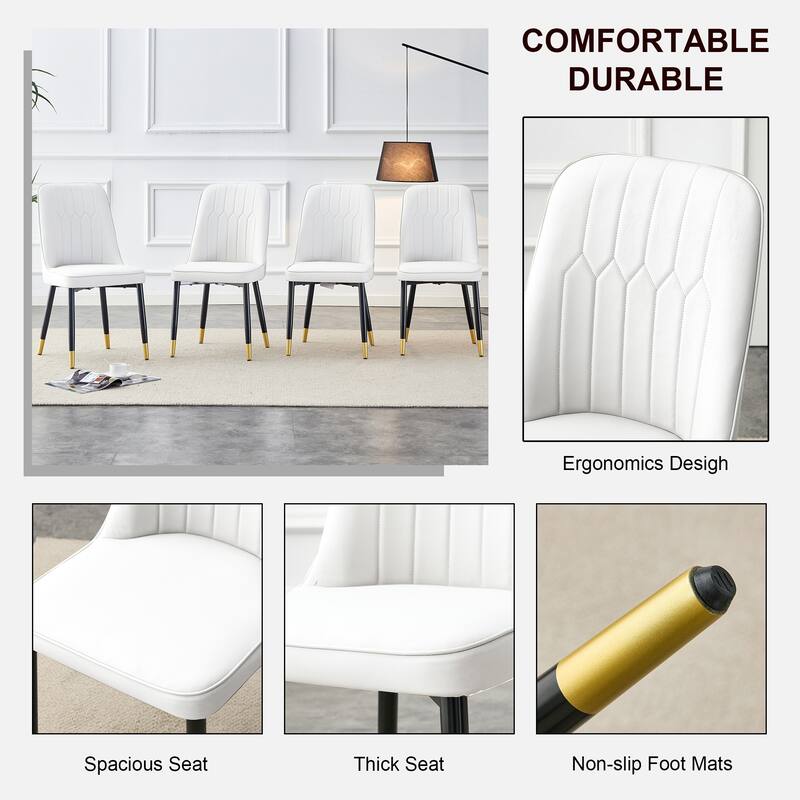 Modern PU Leather Dining Chair ,Set of 2