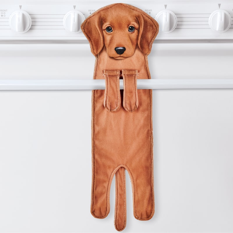 Adorable Dog-Shaped Hanging Kitchen Towel - 7.65 x 22.8 x 0.01