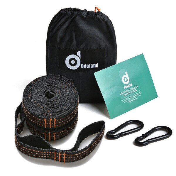 Hammock Tree Straps 1600 LBS Heavy DutyExtra Long & 100% No Stretch Suspension Kit- Fits Most Hammocks