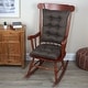 preview thumbnail 8 of 7, Klear Vu Non-Slip Omega Jumbo Rocking Chair Cushion Set