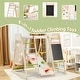 preview thumbnail 3 of 6, EROMMY Indoor Jungle Gym for Toddlers, 9-in-1 Wooden Climbing Set with Slide, Swing, Rock Wall, and Monkey Bars - Macaron