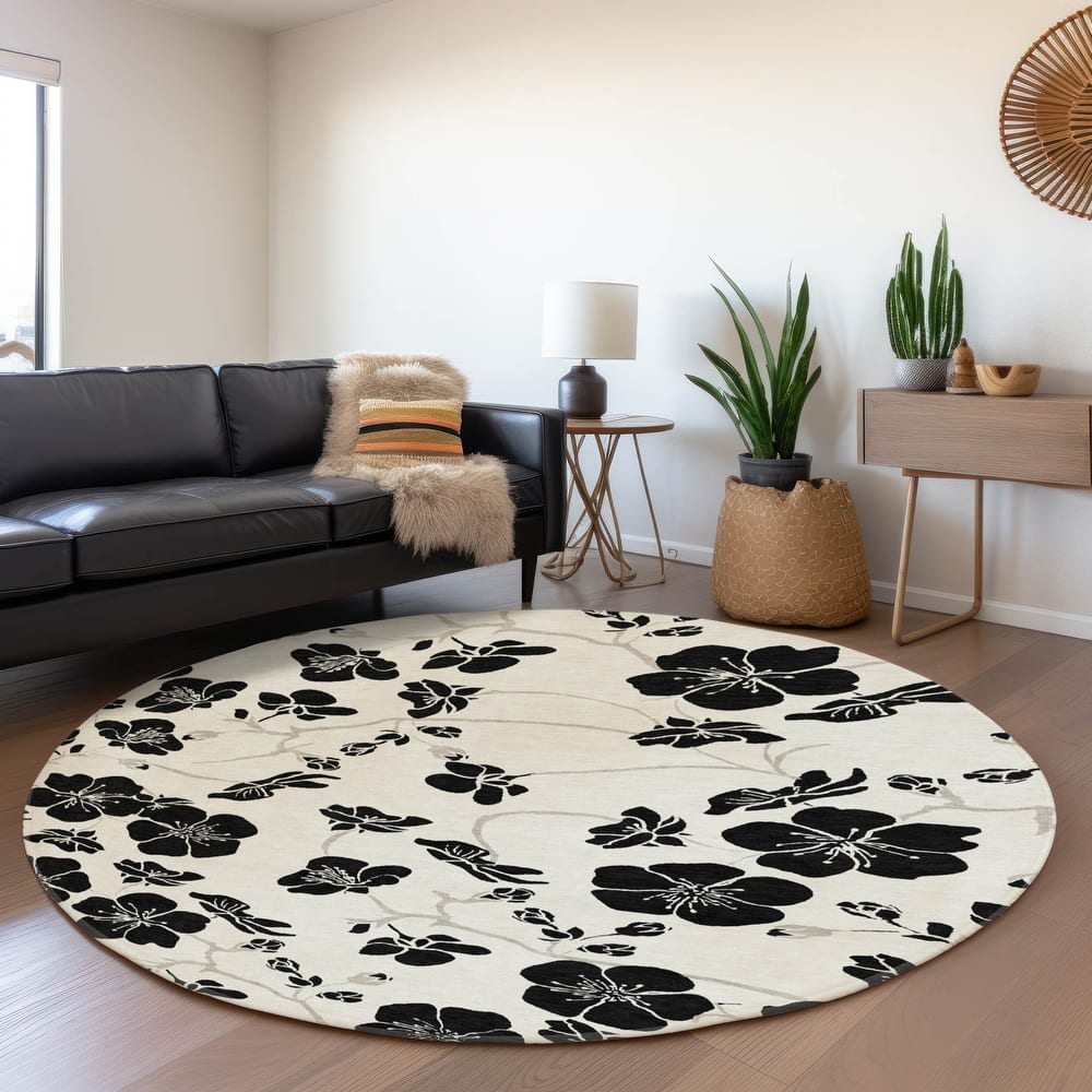 Premium Washable Super Soft Modern Floral Mayfield Rug