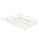 preview thumbnail 71 of 79, Modern Floor Bed with Safety Guardrails and Door, Suitable for Kids