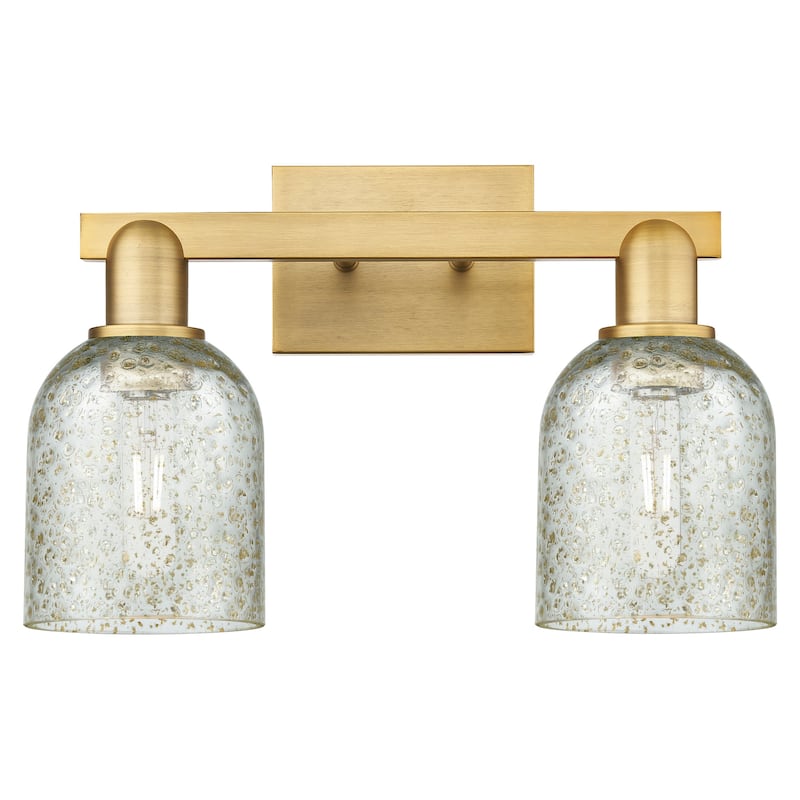 Innovations Lighting 716-2W-11-16 Caledonia Vanity Caledonia 2 Light - Brushed Brass / Mica