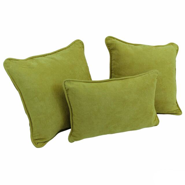 Blazing Needles Delaney 3-piece Indoor Throw Pillow Set - Mojito Lime