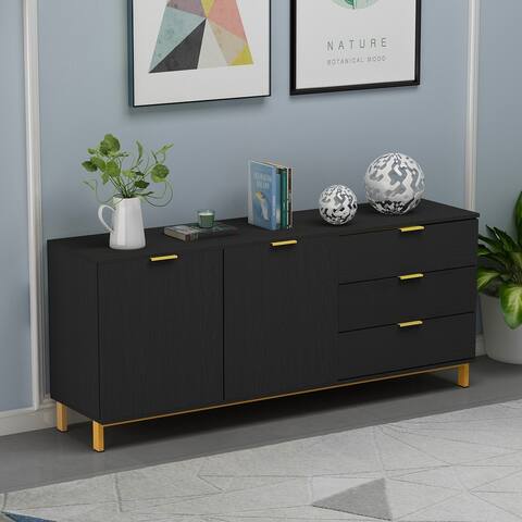 FAMAPY Buffet Sideboard Credenza Console with 3 Drawers