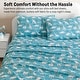 preview thumbnail 12 of 82, HLC.ME Printed Kids Bed Sheets - Patterned Bed Sheet Set - Wrinkle Resistant & Ultra Soft - For Mattresses up to 15 Inches Deep
